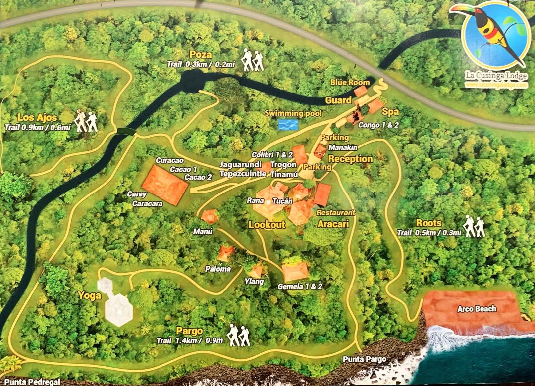 Aracari Restaurant Trail Map