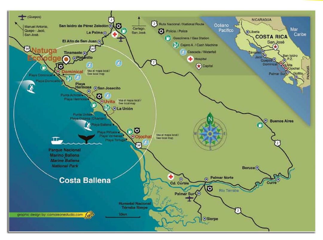 Costa Ballena Map